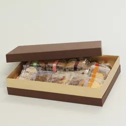 かぶせ蓋型洋菓子化粧箱(ガレット・シフォンケーキ他)－LLサイズマロン