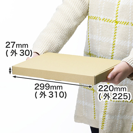 ネコポス3cm・ゆうパケット・クリックポスト対応｜A4サイズ｜両面茶色のN式額縁箱