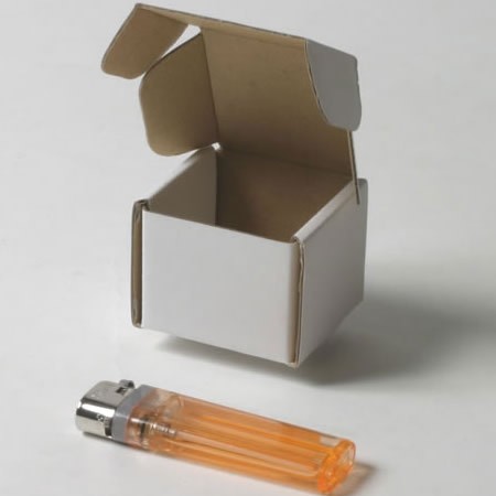 食品玩具（食玩）などの小型おもちゃ梱包用ダンボール箱 | 45×45×40mmでN式額縁タイプの箱