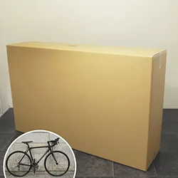 ロードバイクやクロスバイクを安全に運搬できる自転車梱包用ダンボール箱（スリーブ・緩衝材セット）