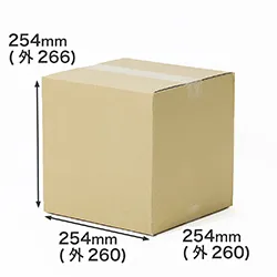 【宅配80サイズ】立方体ダンボール箱 10インチ