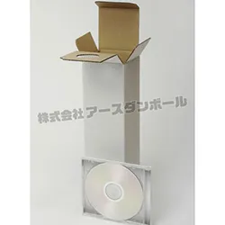ブランデー(500ml)梱包用ダンボール箱 | 80×80×300mmでB式底組タイプの箱