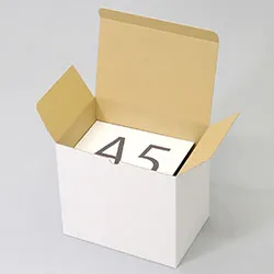 ハンドバッグ梱包用ダンボール箱 | 240×160×220mmでB式底組タイプの箱