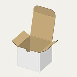 シャンプーブラシ梱包用ダンボール箱 | 94×94×80mmでB式底組タイプの箱