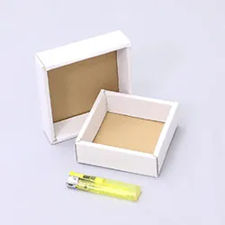 コインケース梱包用ダンボール箱 | 85×85×30mmでC式タイプの箱