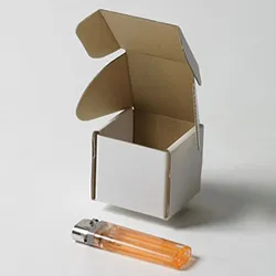 マグネットベース梱包用ダンボール箱 | 50×50×50mmでN式額縁タイプの箱
