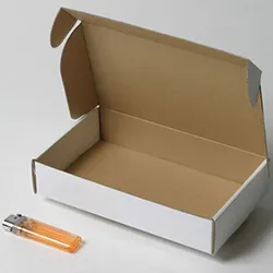 グロッケン(おもちゃ)梱包用ダンボール箱 | 200×120×40mmでN式額縁タイプの箱