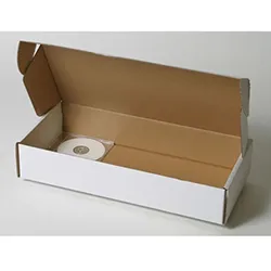 組み立て式フラフープ梱包用ダンボール箱 | 475×220×90mmでN式額縁タイプの箱