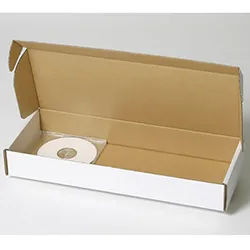 スキミングブレード梱包用ダンボール箱 | 410×155×55mmでN式額縁タイプの箱
