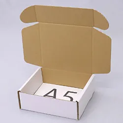 フラワーリース梱包用ダンボール箱 | 230×210×80mmでN式額縁タイプの箱
