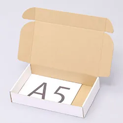 研磨パッド梱包用ダンボール箱 | 275×165×50mmでN式額縁タイプの箱