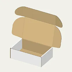 クラッチバッグ梱包用ダンボール箱 | 215×140×70mmでN式額縁タイプの箱