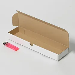 銀スプーン梱包用ダンボール箱 | 280×70×30mmでN式簡易タイプの箱