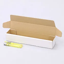 体温計梱包用ダンボール箱 | 210×37×35mmでN式簡易タイプの箱