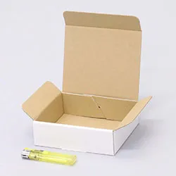 グラタン皿梱包用ダンボール箱 | 128×100×37mmでN式差込タイプの箱