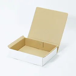 鉄鍋梱包用ダンボール箱 | 340×260×79mmでN式差込タイプの箱
