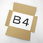 B4サイズ(厚1cm)ダンボール箱-薄型CDスリムケース送付可能 1