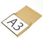 宅配80サイズ対応。A3用紙が入る大きさの薄型ダンボール箱（深さ25mm） | 物撮り用レフ板の梱包にも 1