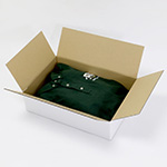 薄型商品の発送・梱包に最適。深さ100mmの表面白色で清潔感のある箱（底面B4サイズ） 2