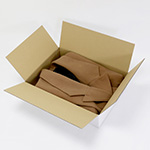 薄型商品の発送・梱包に最適。深さ100mmの表面白色で清潔感のある箱（底面A3サイズ） | スカートの梱包にも 2