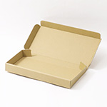 フリマ商品の発送に。個人間取引用ネコポス最小サイズのN式ダンボール箱（A4三つ折り・茶） 3