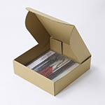 LPレコードやA4用紙が収まる深さ10cmの発送・梱包用ダンボール箱 2