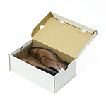 玄関先・靴の整理整頓｜書籍・雑貨の収納に便利｜白いシューズボックス | サンダルの梱包にも 2