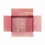 Unboxing段ボール箱 | ピンク色の印刷デザイン｜ギフト・サプライズ向け 5