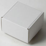 カフスボタン梱包用ダンボール箱 | 90×90×60mmでN式額縁タイプの箱 1