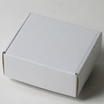 イヤホン梱包用ダンボール箱 | 120×105×50mmでN式額縁タイプの箱 1