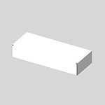 シュノーケル梱包用ダンボール箱 | 515×205×95mmでN式額縁タイプの箱 1