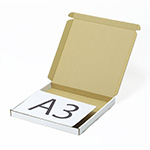 バーベキュー用鉄板梱包用ダンボール箱 | 450×450×40mmでN式額縁タイプの箱 0