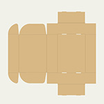カップヨーグルト（12個セット）梱包用ダンボール箱 | 317×230×90mmでN式額縁タイプの箱 2