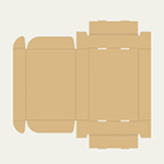 手ほうき梱包用ダンボール箱 | 244×170×43mmでN式額縁タイプの箱 2