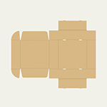 レコードプレーヤー梱包用ダンボール箱 | 420×420×135mmでN式額縁タイプの箱 2