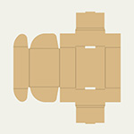 コンベックス梱包用ダンボール箱 | 146×111×59mmでN式額縁タイプの箱 2