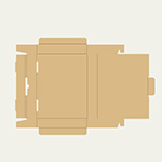 ステテコ梱包用ダンボール箱 | 281×214×40mmでN式差込タイプの箱 2
