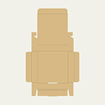 カチューシャ梱包用ダンボール箱 | 161×159×30mmでN式差込タイプの箱 2