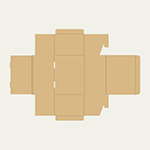 マスクボックス梱包用ダンボール箱 | 240×170×129mmでN式差込タイプの箱 2