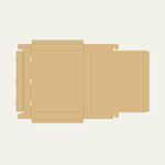 油絵F8号キャンバス梱包用ダンボール箱 | 465×389×49mmでN式差込タイプの箱 2