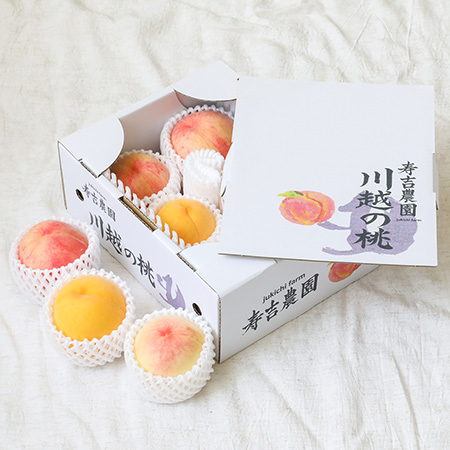 桃のギフト用オリジナル化粧箱