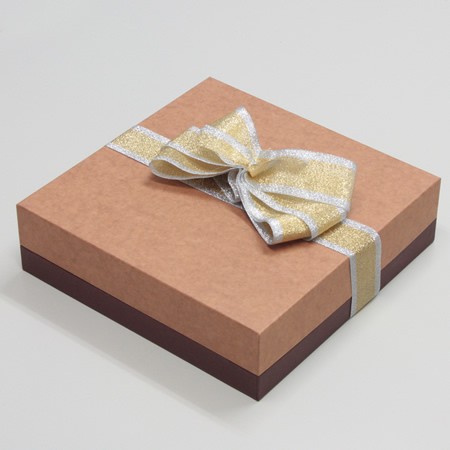 かぶせ蓋型洋菓子業務用化粧箱(サブレ・ドーナツ他)茶/こげ茶-LLサイズ-4