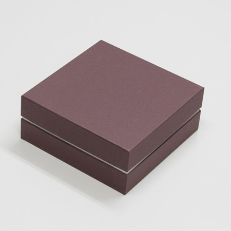 かぶせ蓋型焼き菓子プレゼント用BOX(カップケーキ他)茶/白-Mサイズ-2