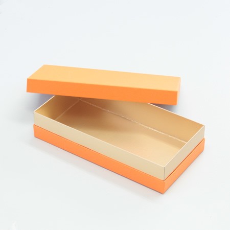 かぶせ蓋型デザートギフト用箱オレンジ-Mサイズ