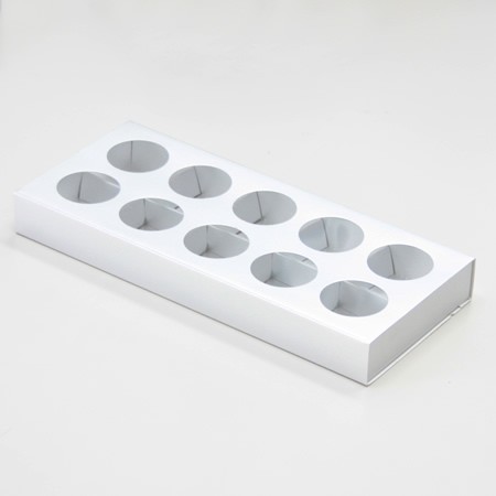 マカロン用引出し型ギフトBOX銀-Lサイズ-2