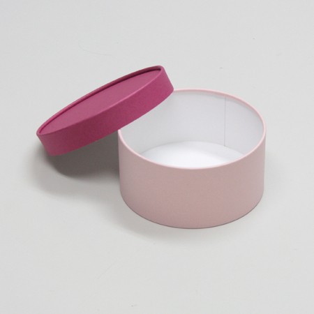 丸型かぶせ蓋付お菓子詰め合わせ箱(パイ・シュークリーム他)ワイン/桜-Sサイズ-3