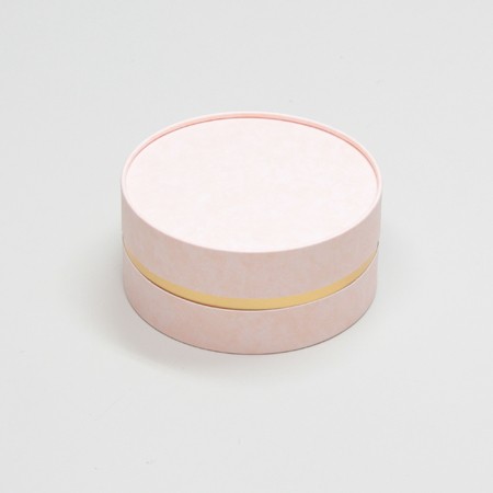 丸型かぶせ蓋付洋菓子詰め合わせケース(パウンドケーキ・ラスク他)ピンク-Mサイズ-2