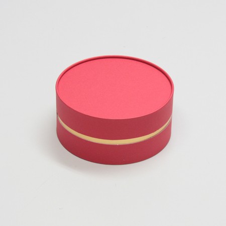 丸型かぶせ蓋付洋菓子詰め合わせケース(パウンドケーキ・ラスク他)赤-Mサイズ-2