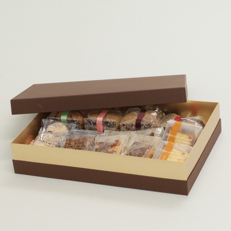 クッキー・ケーキなどお菓子ギフトに最適な茶色のパッケージ【LL】