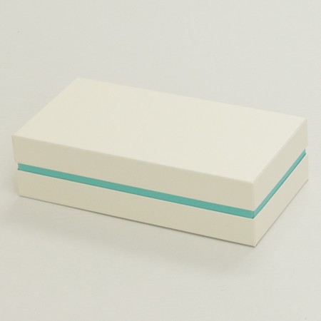 かぶせ蓋型デザートギフト用BOX（水ようかん他)-Mサイズホワイト/エメラルド-3